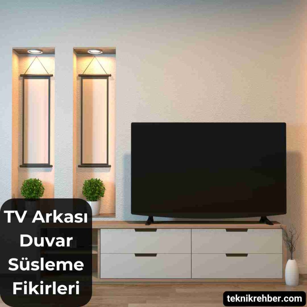 TV Arkası Duvar Süsleme Fikirleri (10 Öneri) 18 Tv arkası duvar süsleme.