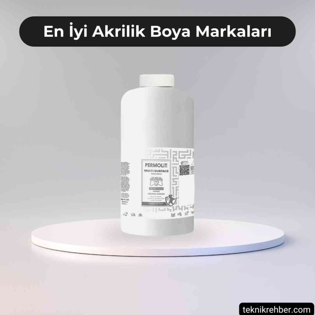 Profesyonel, En İyi Akrilik Boya Markaları 6 Permolit akrilik boya iyi mi?