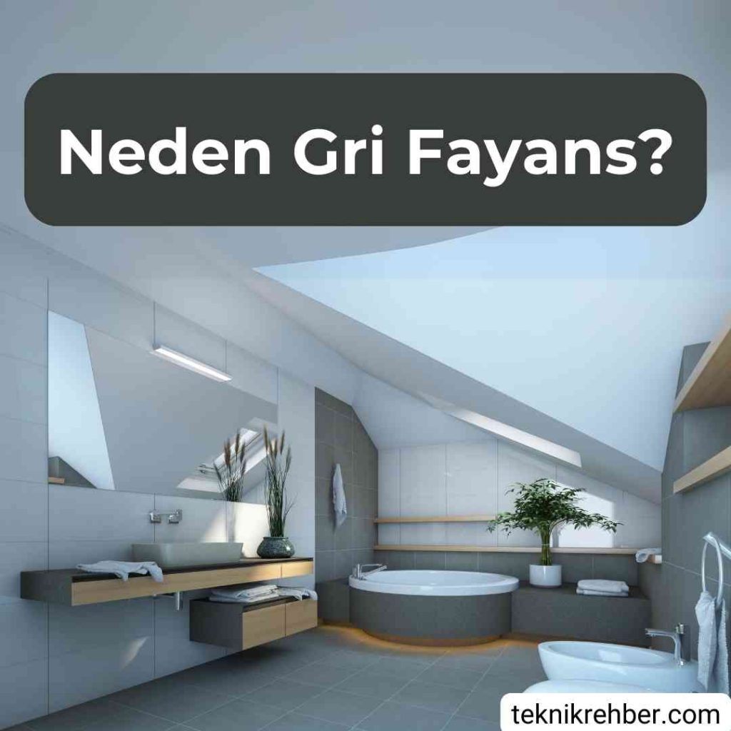 Gri fayans modelleri.
