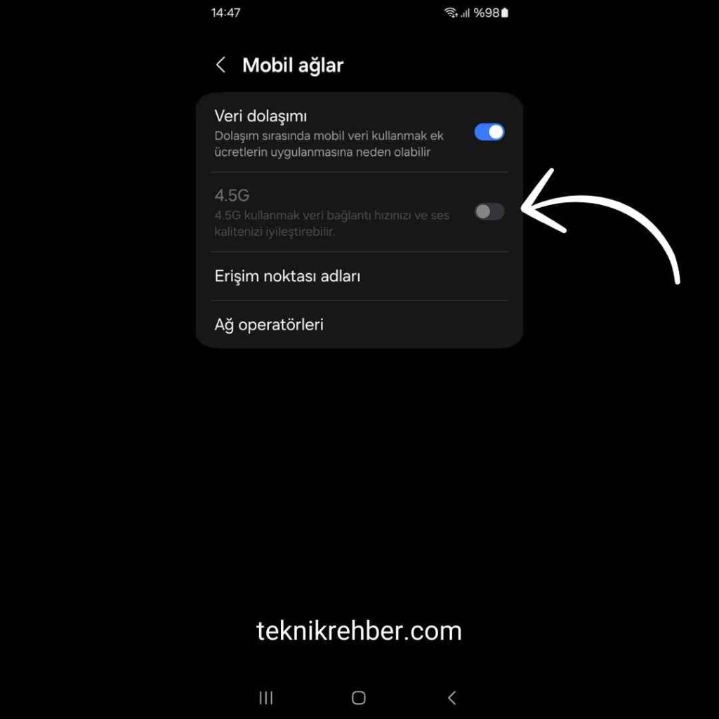 İnternet Hızlı Bitiyorsa Ne Yapmalı? 7 4g yi kapatma