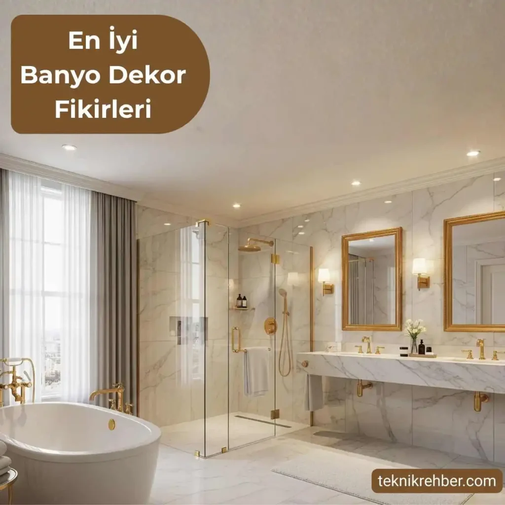 En Güzel Banyo Dekor Fikirleri ve Dizayn Önerileri 3 Banyo dekorasyon fikirleri
