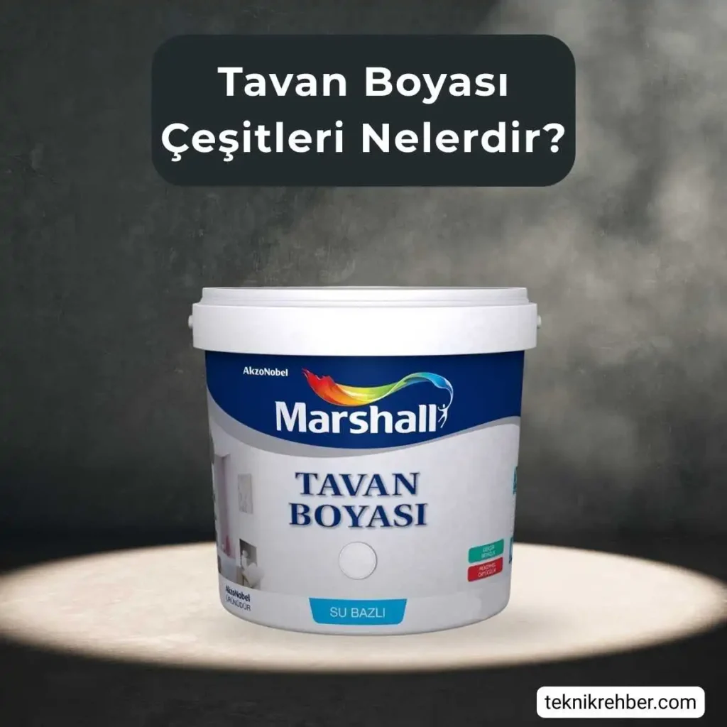 Tavan boyası çeşitleri