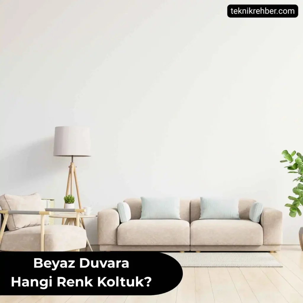 Beyaz Oturma Odası Dekorasyonu: Şık, Ferah ve Modern Örnekler 5 Beyaz duvara hangi renk koltuk?