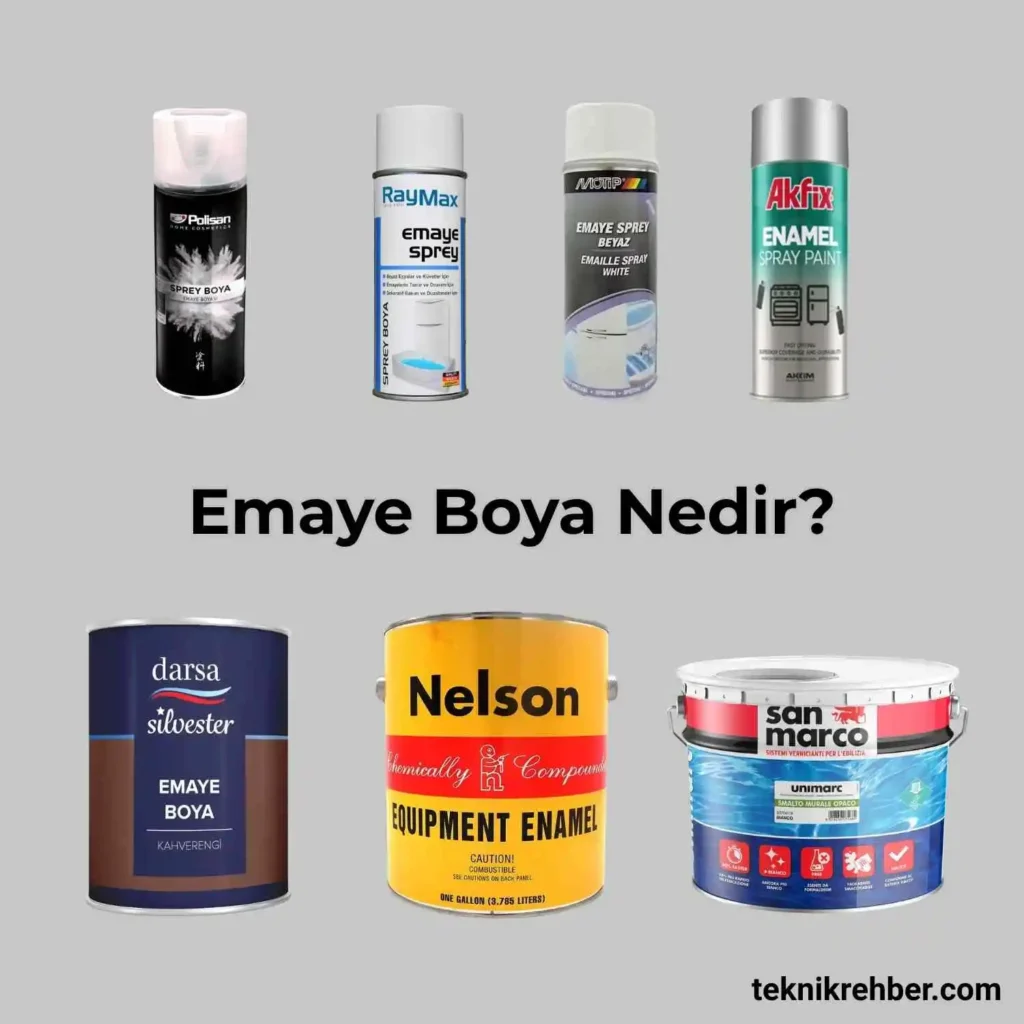 Emaye Nedir, Emaye Kaplama Nedir, Emaye Boya Nedir? 3 Emaye boya nedir?