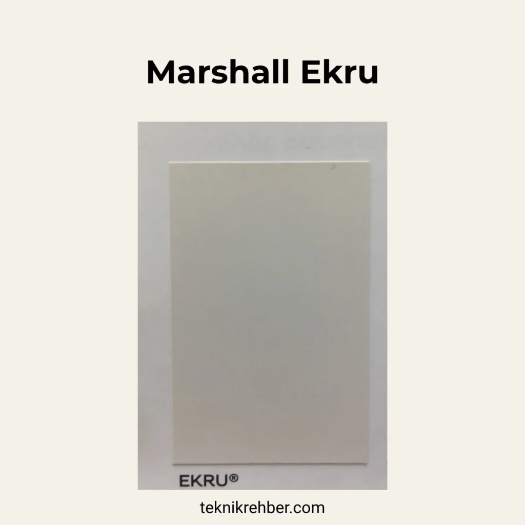 Marshall ekru renk.