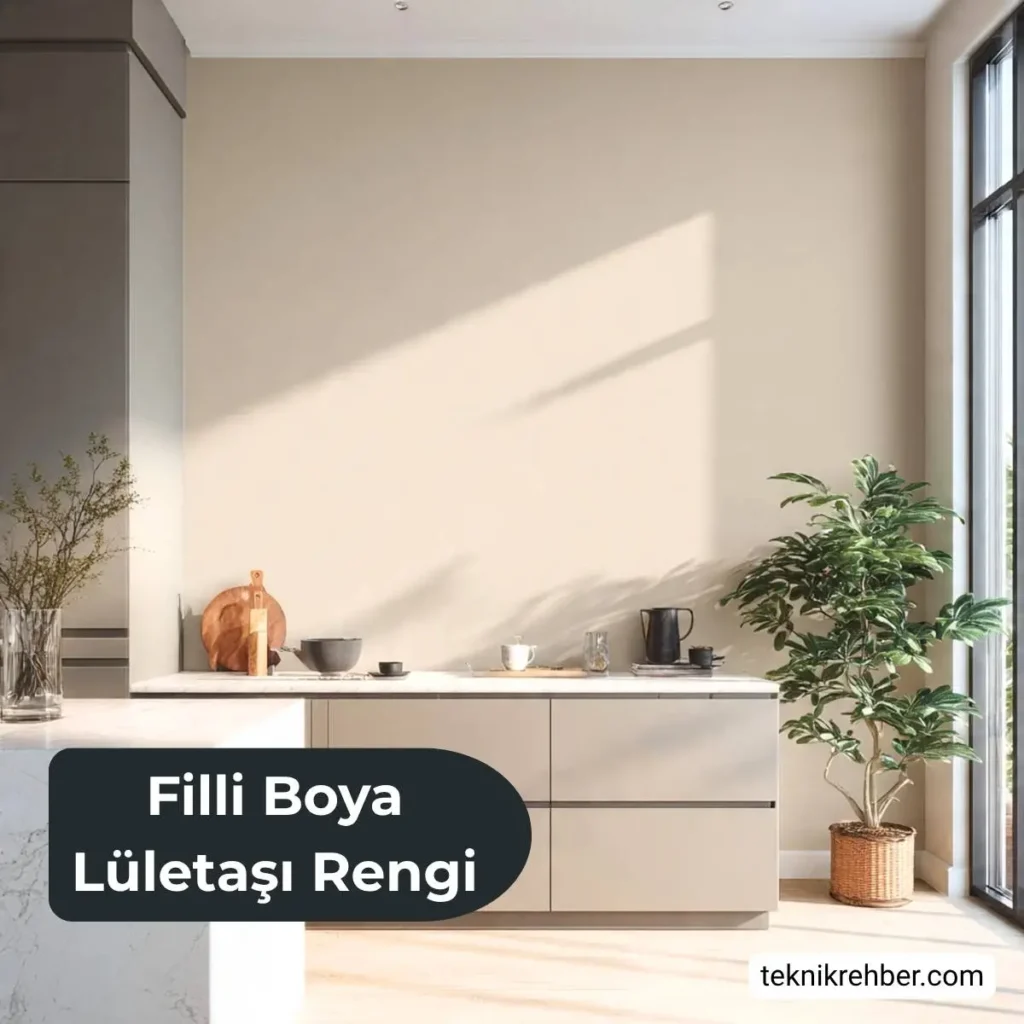 Filli Boya Lületaşı Rengi Boya İncelemesi (1088) 4 Lületaşı rengi mutfak