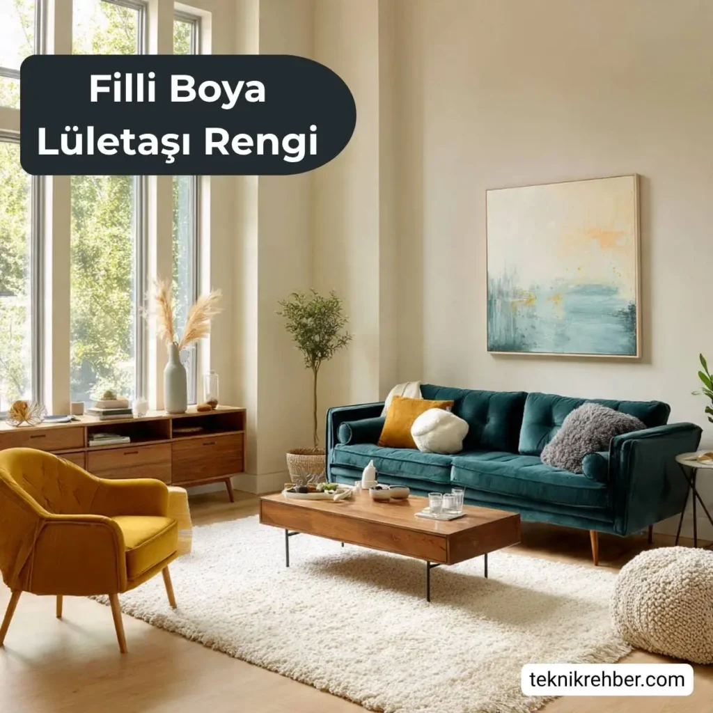 Filli Boya Lületaşı Rengi Boya İncelemesi (1088) 3 Lületaşı rengi salon