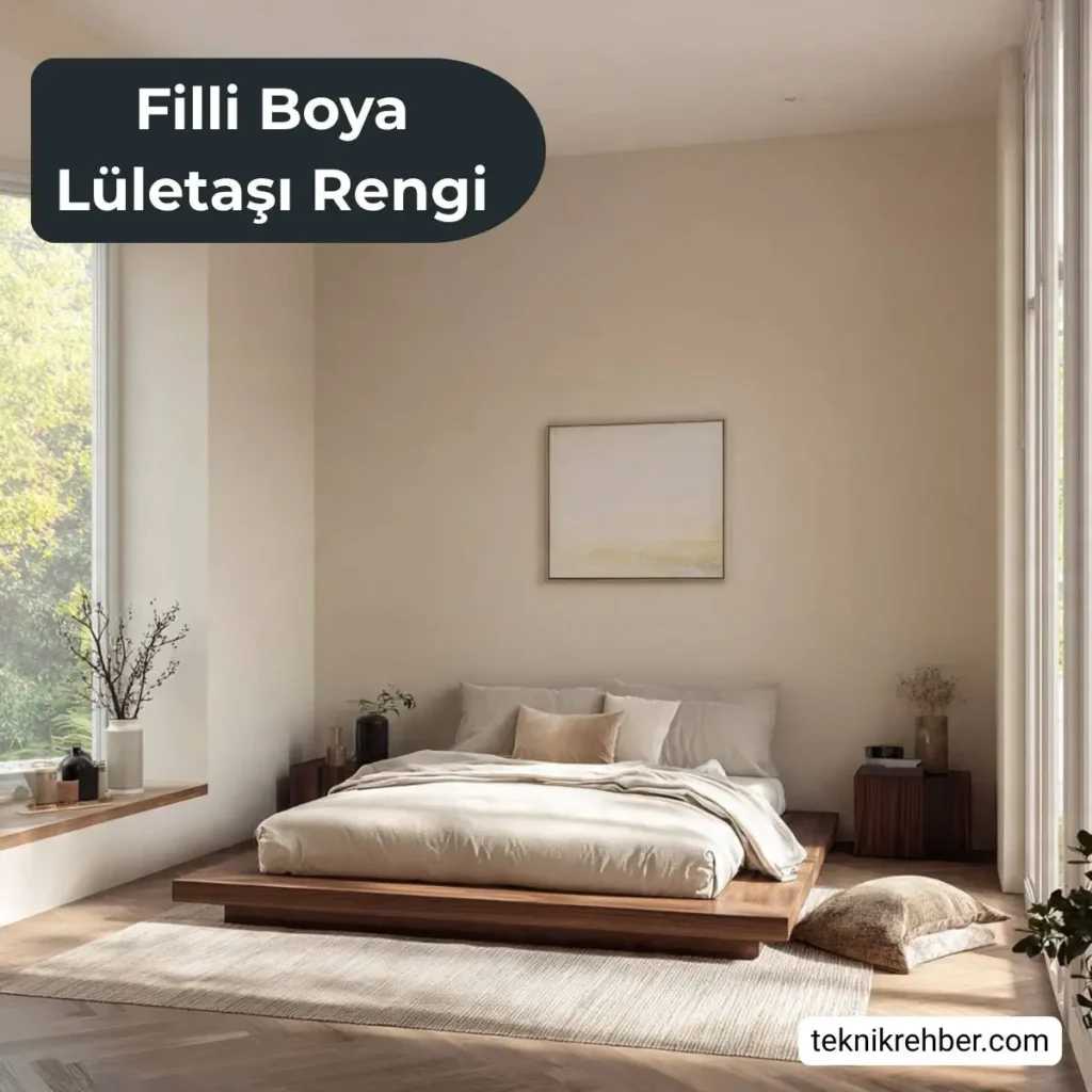 Filli Boya Lületaşı Rengi Boya İncelemesi (1088) 5 Lületaşı rengi yatak odası