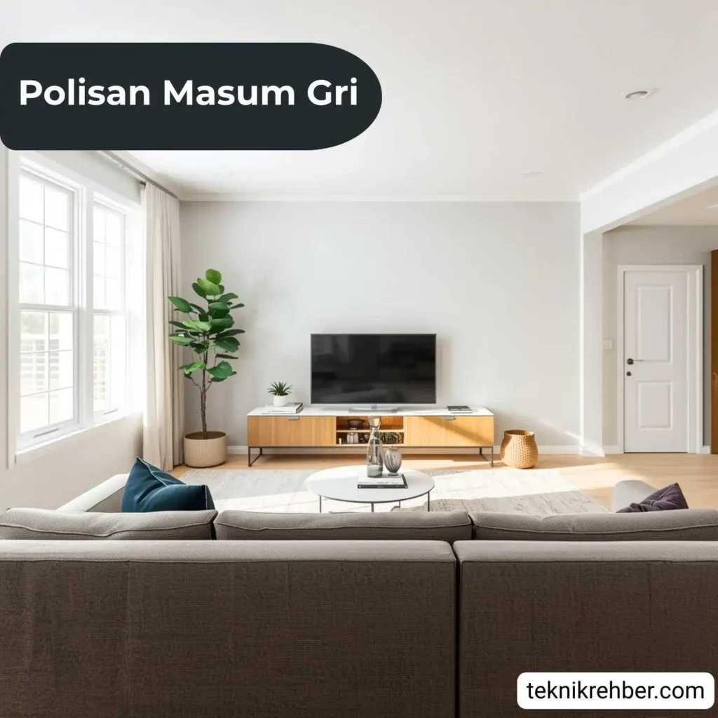 Polisan masum gri