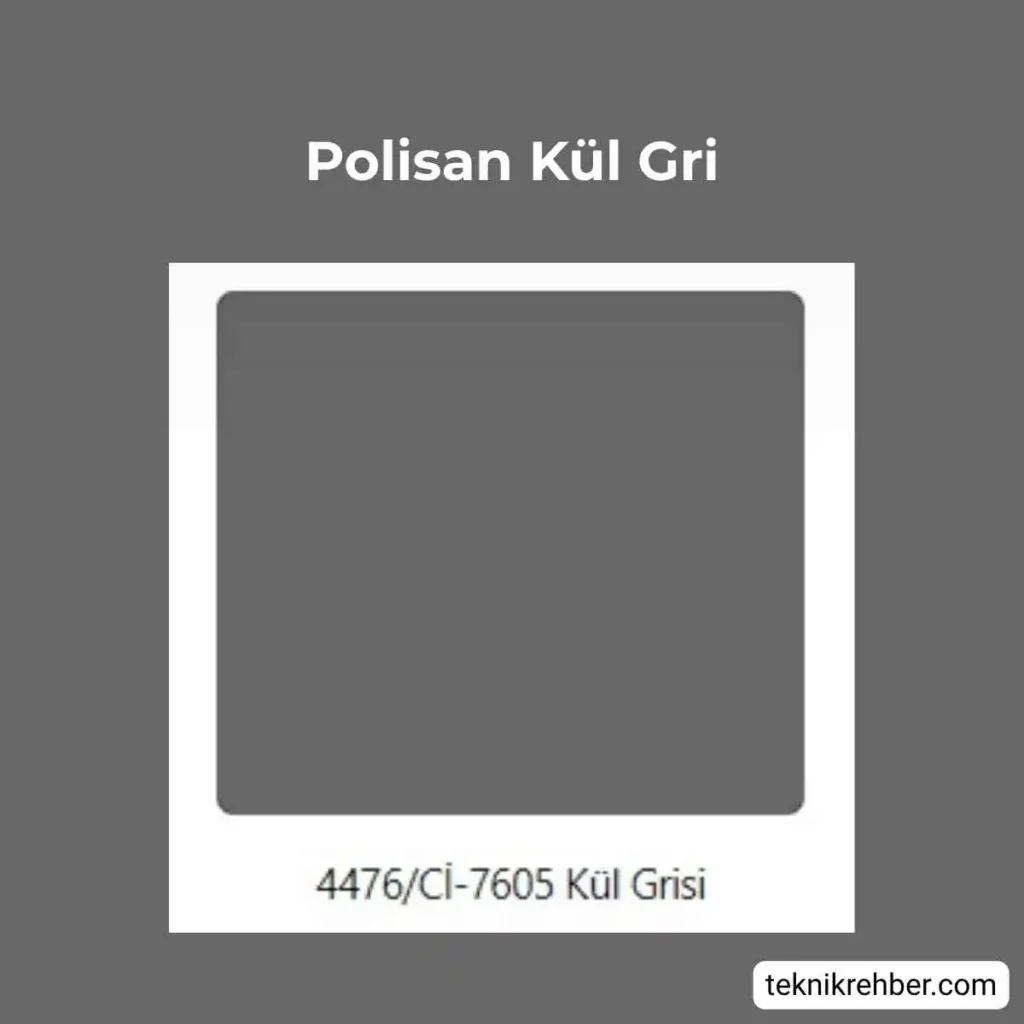 Kül Grisi Nasıl Bir Renk? Kül Gri Duvar Boyası Resimleri 3 Polisan kül gri