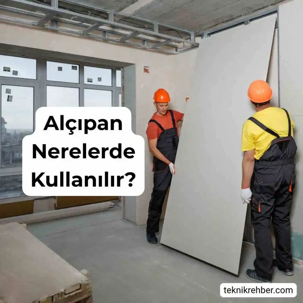 Alçıpan Nedir, Ne İşe Yarar, Nerelerde Kullanılır? 3 Alçıpan nerelerde kullanılır?