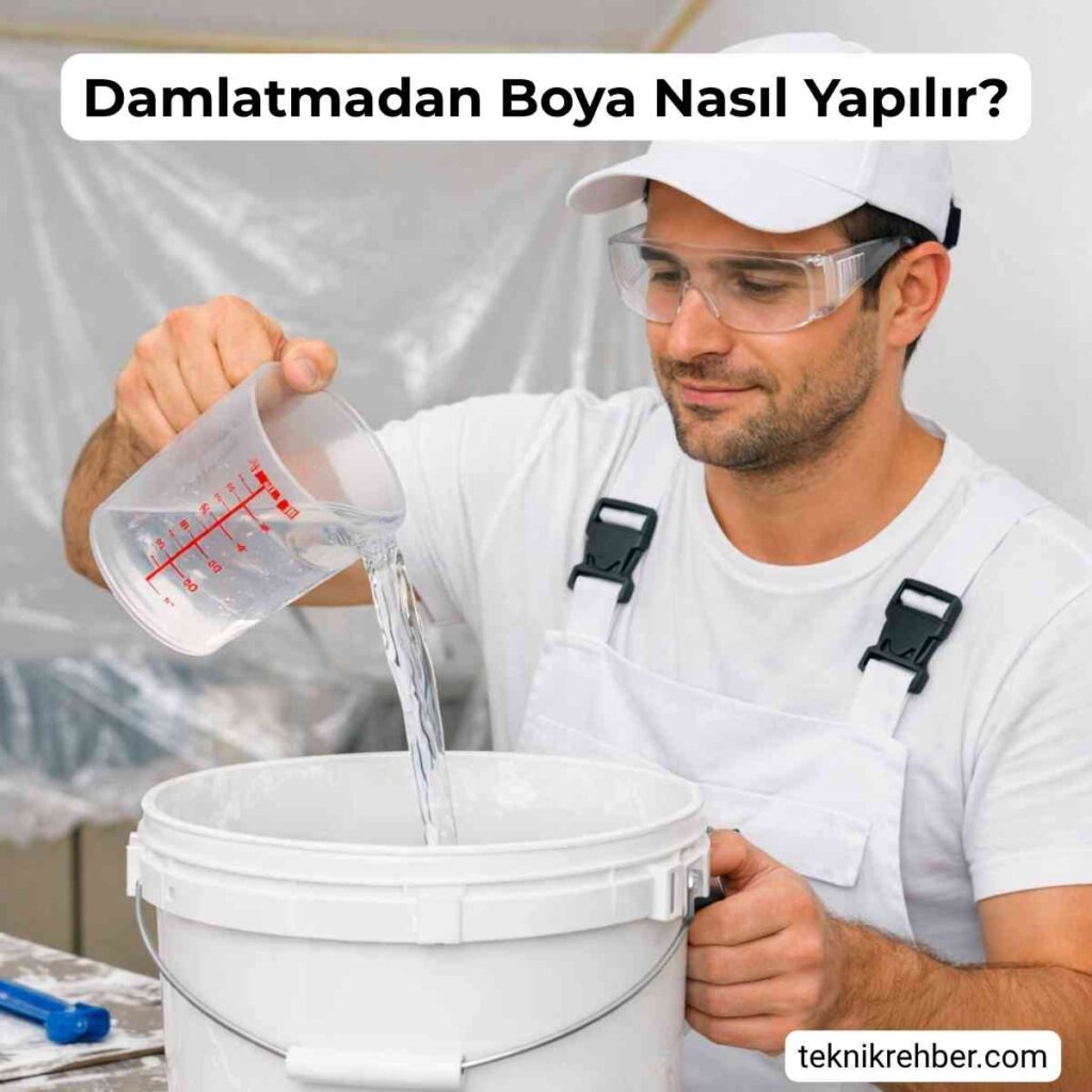 Damlatmadan Boya Nasıl Yapılır? Boyama Teknikleri ve Gerekli Araçlar 7 Boyayı damlatmamak için boyaya fazla su koymayın.