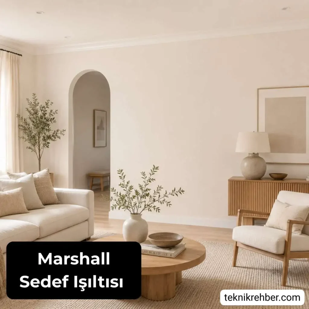 sedef ışıltısı rengi oda