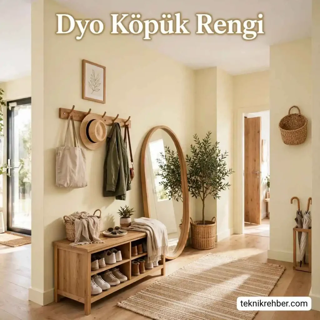 Dyo Köpük Rengi İle Boyanmış Duvarlar ve Yorumları 7 Dyo köpük antre