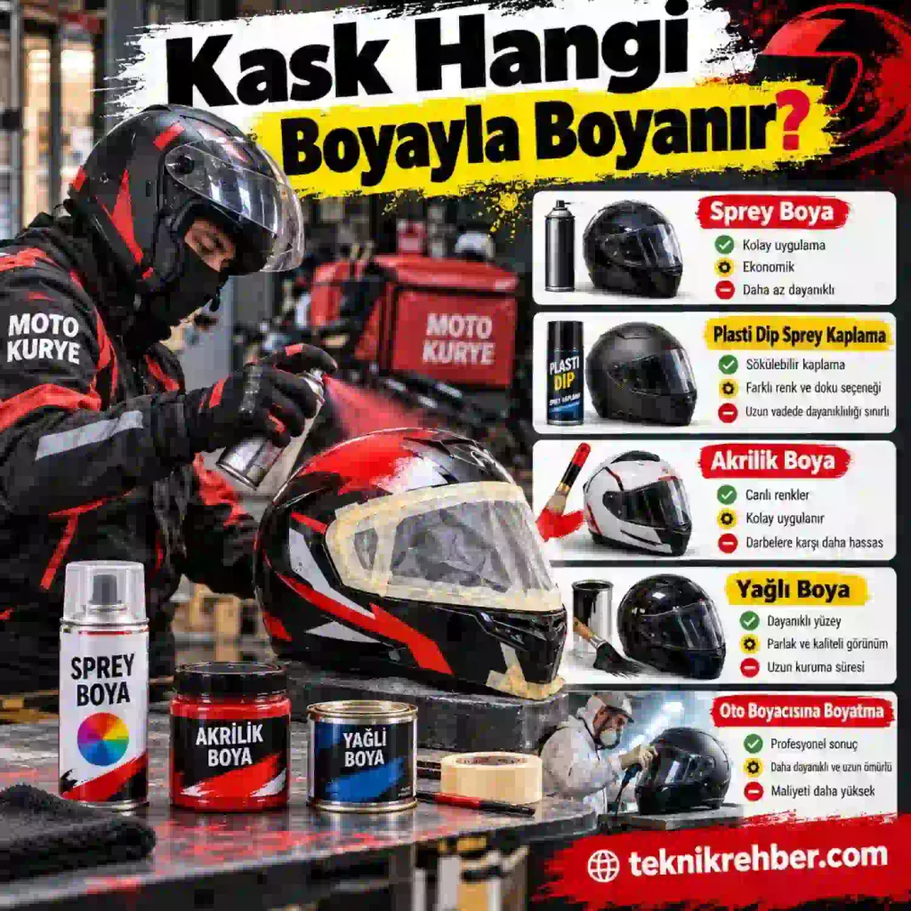 Kask hangi boyayla boyanır?