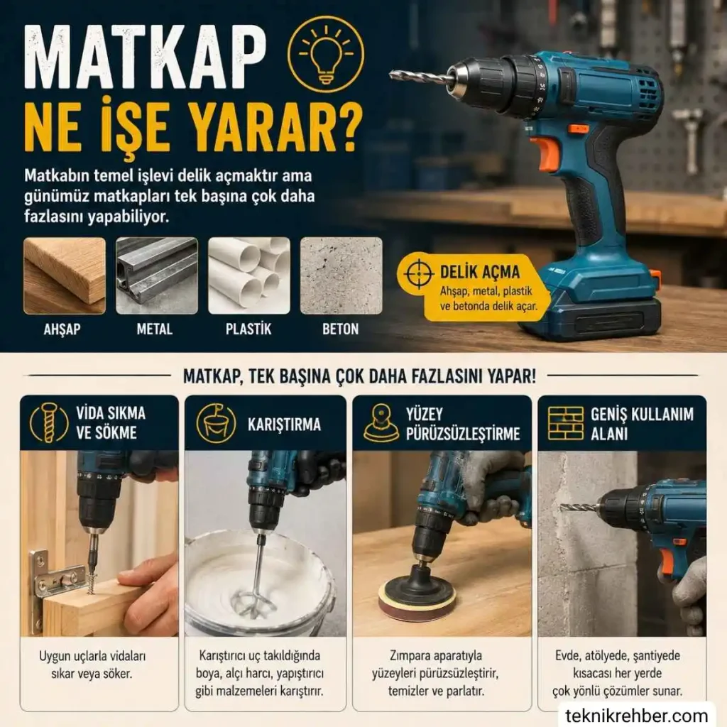 Matkap ne işe yarar?