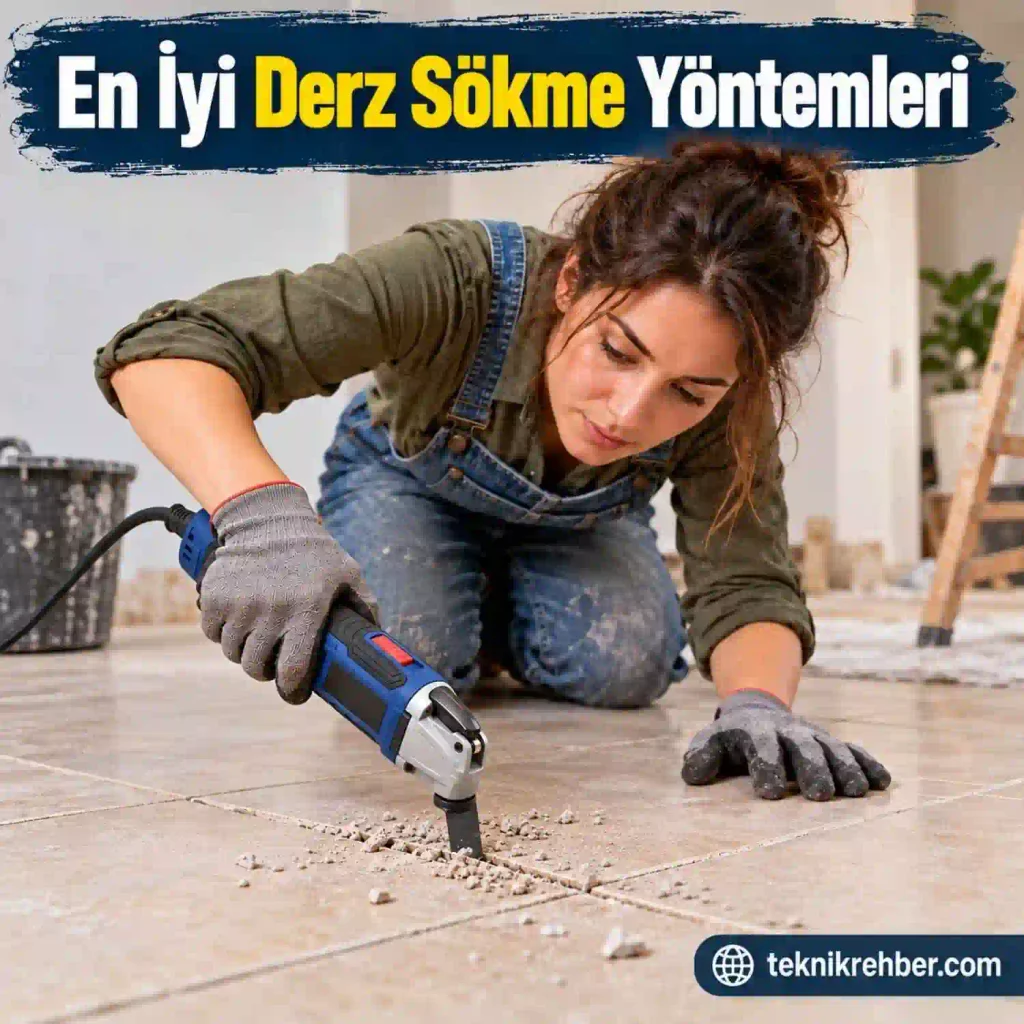Derz Kazıma Yöntemleri: Eski Derzleri Kolayca Sökün 4 Derz raspalama makinesi.