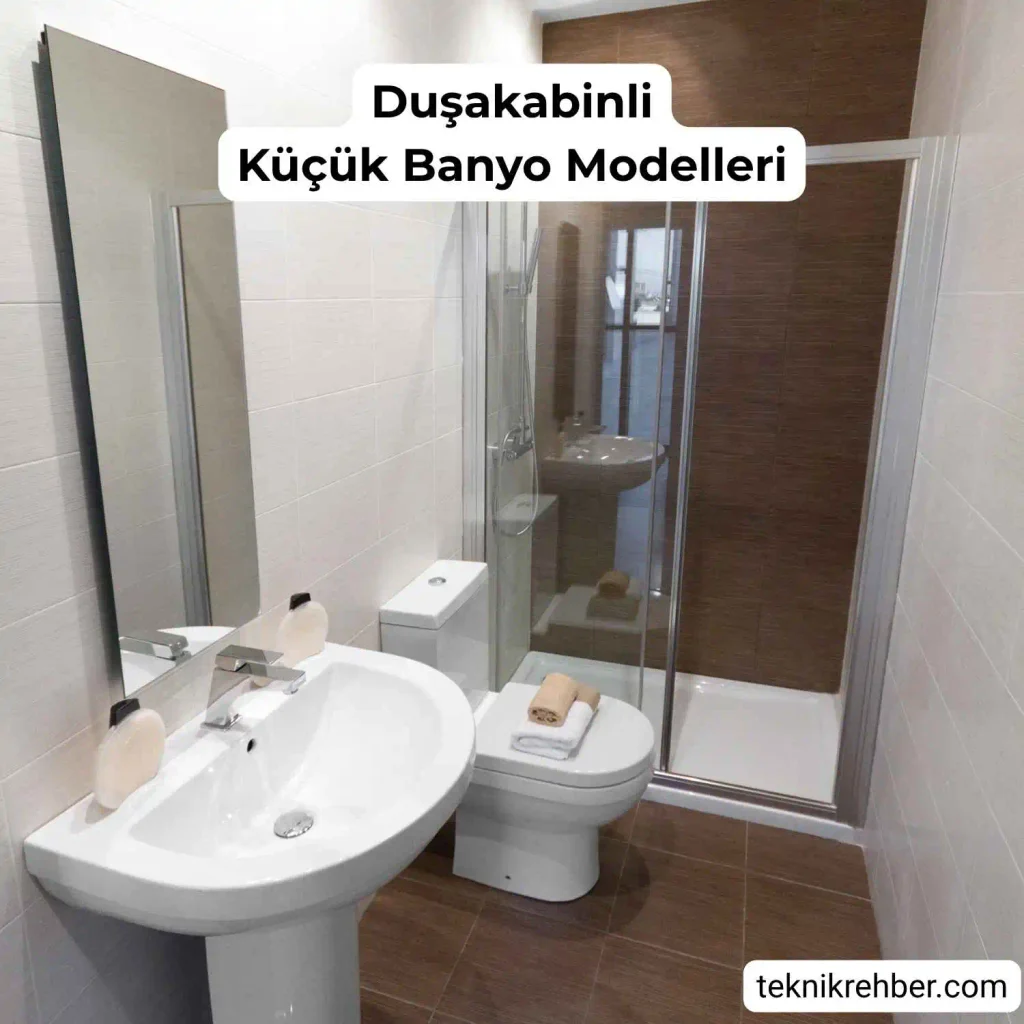 Kullanışlı Küçük Banyo Modelleri: Tasarım ve Dizayn Önerileri 8 Duşakabinli küçük banyo modelleri.