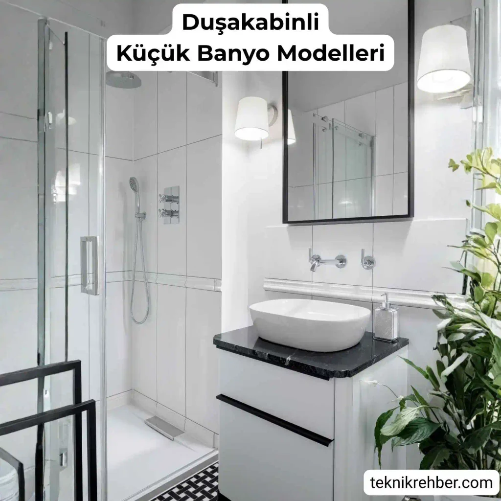Kullanışlı Küçük Banyo Modelleri: Tasarım ve Dizayn Önerileri 11 dusakabinli kucuk banyo modelleri 4