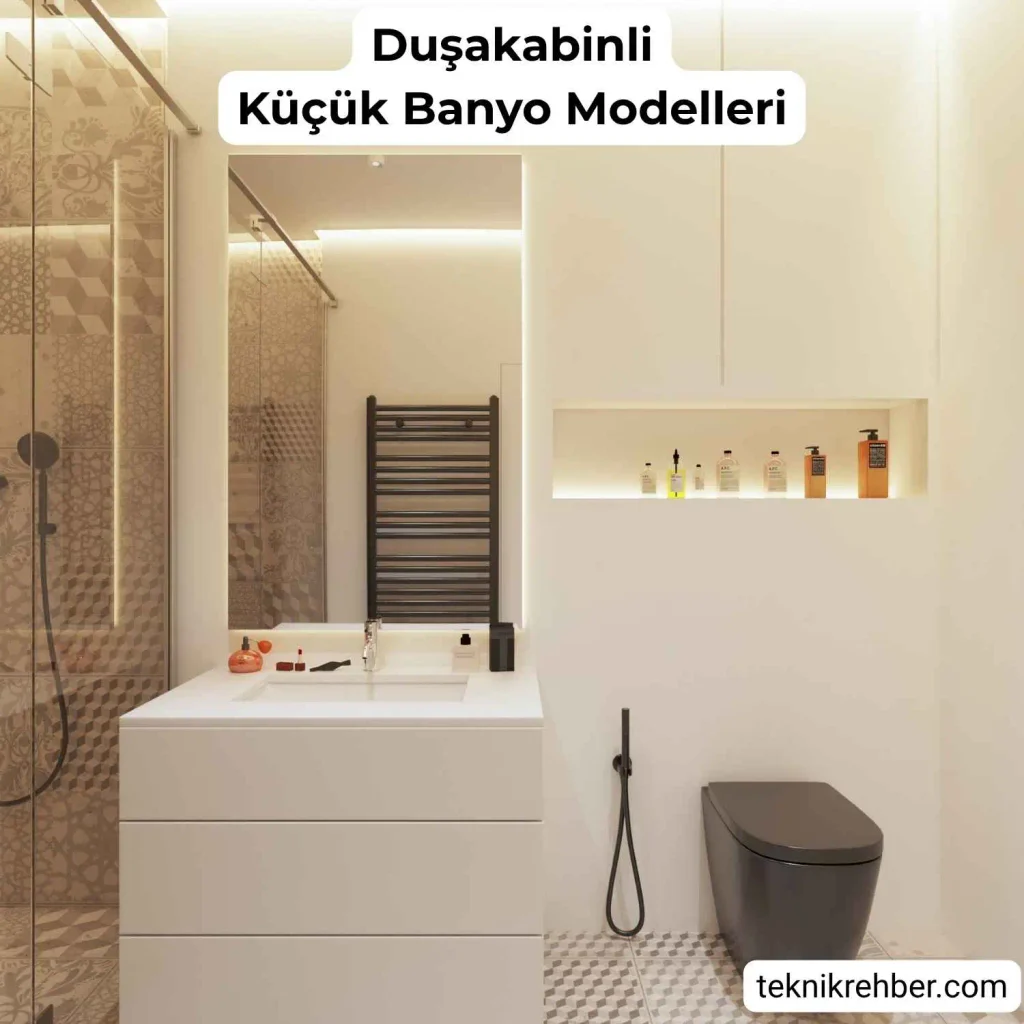 Kullanışlı Küçük Banyo Modelleri: Tasarım ve Dizayn Önerileri 12 dusakabinli kucuk banyo modelleri 5