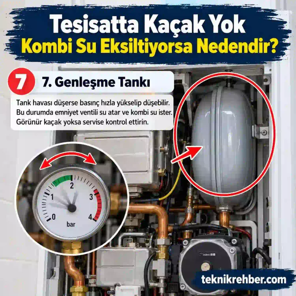 Tesisatta Kaçak Yok Kombi Su Eksiltiyorsa Nedendir? 8 kacak yok kombi su eksiltiyor 7