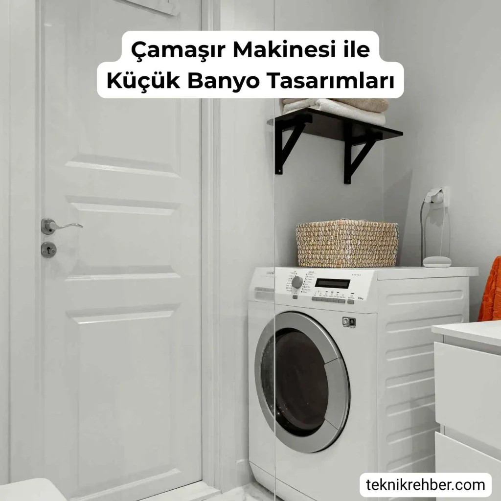 Kullanışlı Küçük Banyo Modelleri: Tasarım ve Dizayn Önerileri 16 kucuk banyo tasarimlari camasir makinesi ile 2