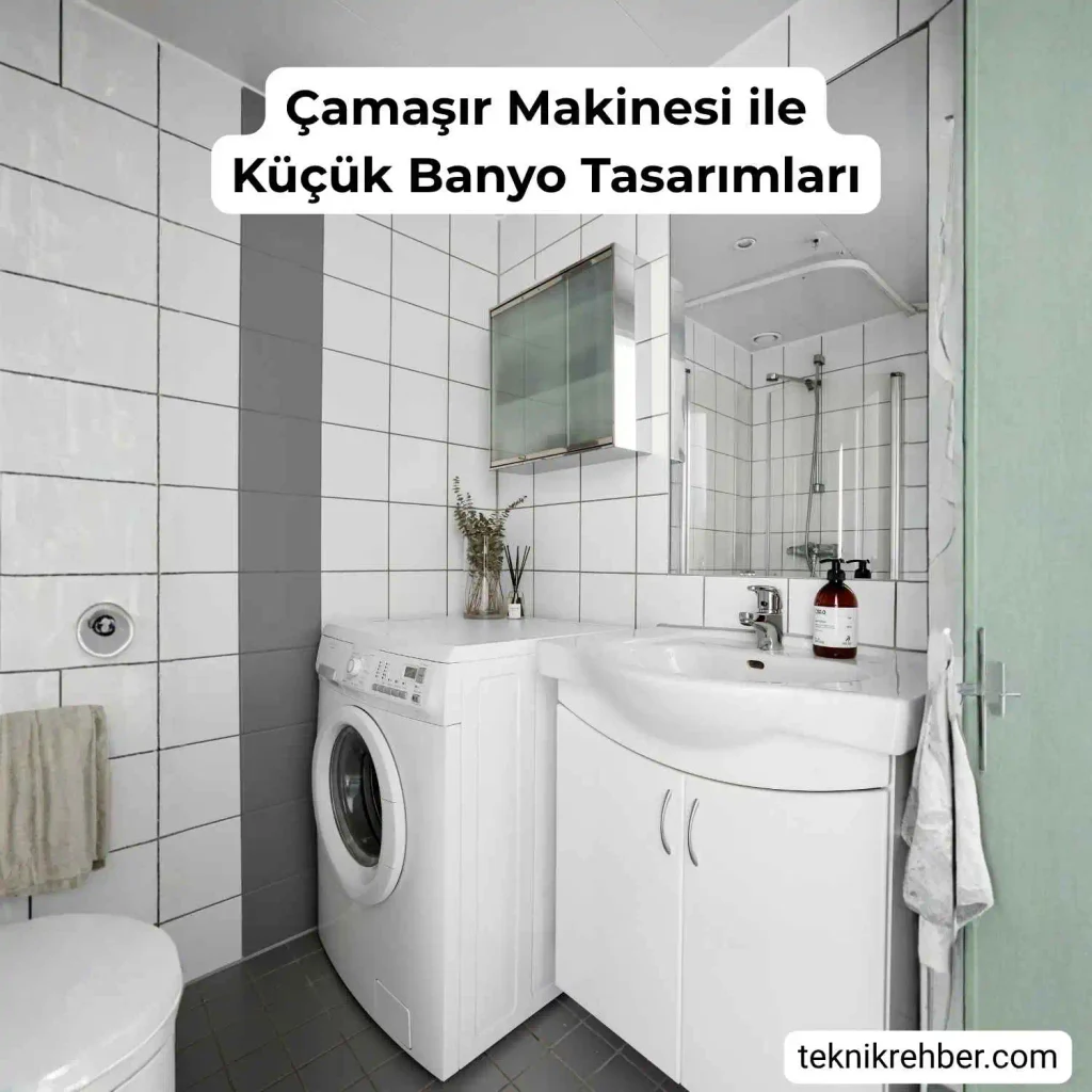 Kullanışlı Küçük Banyo Modelleri: Tasarım ve Dizayn Önerileri 19 kucuk banyo tasarimlari camasir makinesi ile 5